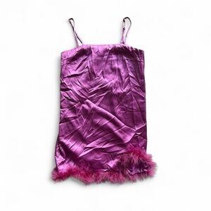 Le Lis Feather Slipdress